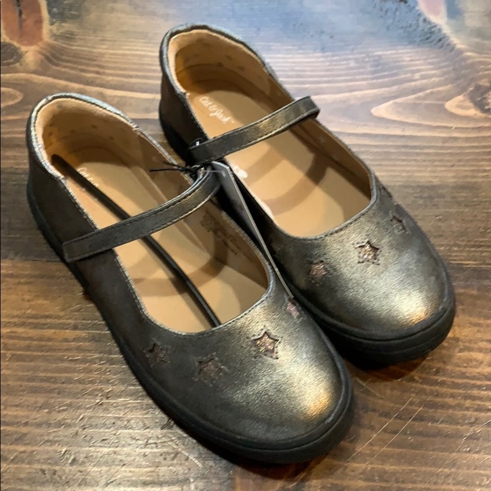 Cat and Jack Girls Olympia Mary Jane Flats Sz 5
